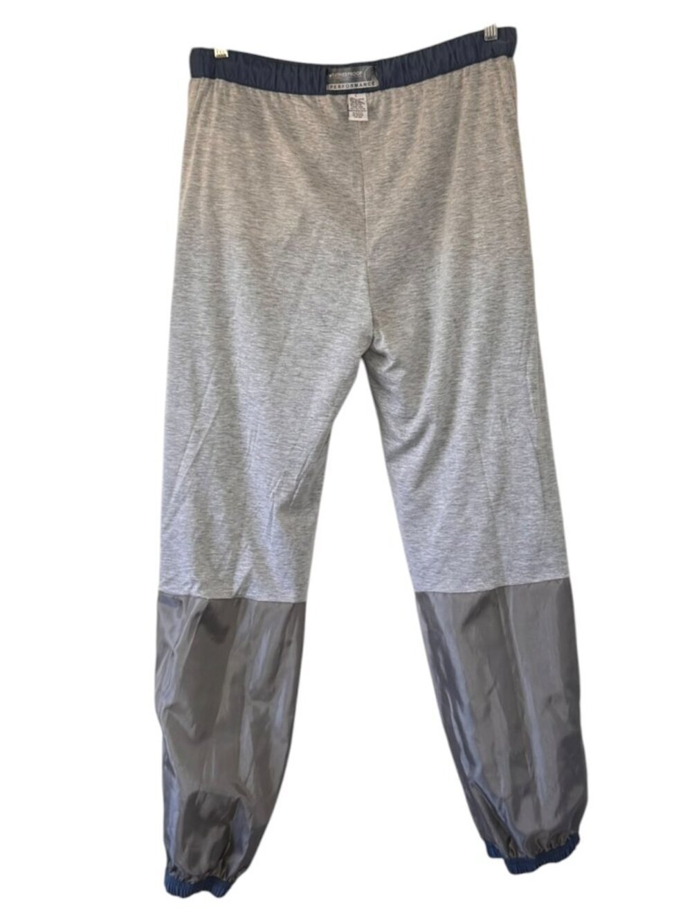 NEW Vintage Weatherproof Performance Men's Nylon Blend Joggers Blue Zip Fly L - Picture 8 of 11